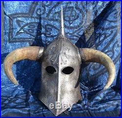 Dark Lord, Fantasy Helmet With Horns Hot41 Battle Ready Best Home Decoretive