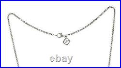 David Yurman Sterling Silver Twisted Cable Drop Pendant with 18 chain