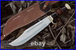 DesigHandmade Stainless Steel Bowie Knife 18.00 Inches With Buffalo Horn Handle