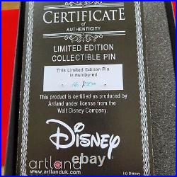Disney Jumbo Pin with Litho Artland LE 50 Silver Villain Horned King