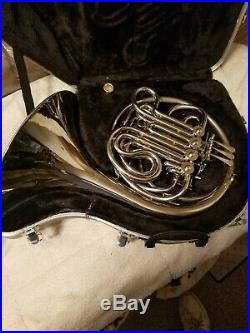 Double french horn used EF Durand beginner, good condition with hard case& mp