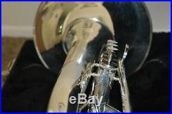 Dynasty Silver Marching French Horn (F) with New Holton Mouthpiece