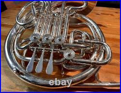 Ed Kruspe Bb/F Full Double Horn Silver Plated with Hard case