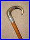 Edwardian-Walking-Stick-Bovine-Horn-Crook-Hallmarked-1903-Silver-Collar-01-otkn