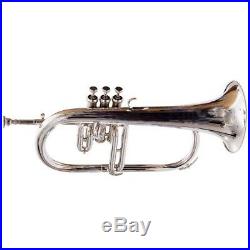 Flugel horn 3 valve new polish of BRASS Plated Bb pitch with Fast Ship SKT532