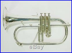 Flugel horn Courtois silver plated with 160mm bell