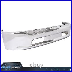 For Ram 1500 2013-2024 Chrome Front Bumper Face Bar witho Fog Light & Sensor Holes