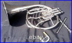 French Horn (mellophone) In Bb Pitch With Extra Slide For F-tune+ Case+free Ship