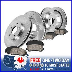 Front+Rear Brake Rotors And Ceramic Pads For 2006 2007 2017 Dodge Ram 1500