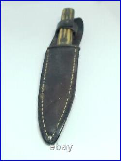 Frontier Stag Horn Trade Knife C 1930s 8 3/4