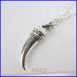 GARDEL Horn Pendant Necklace with Diamond Silver 925 Men's