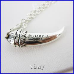 GARDEL Horn Pendant Necklace with Diamond Silver 925 Men's