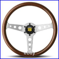 Genuine Momo Heritage Line Indy mahogany wood rim 350mm steering wheel with horn