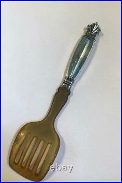 Georg Jensen Silver Acanthus Herring Fork with horn No 78