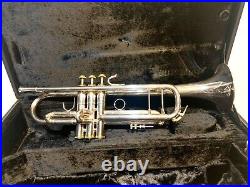 Gerhard Schneider Stencil Challenger Trumpet Horn Germany Silver With Gold