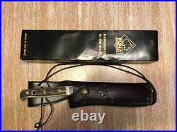 German Puma Collectors Hunting Knife Bowie With Leather Sheath Hand Made