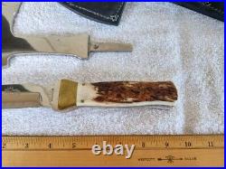 Gerome Weinand Lolo MT. USA Custom Made Fixed Blade Knife &Hatchet Combo &Sheath