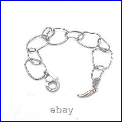 Giovanni Raspini 925 Sterling Bracelet with Horn Charm