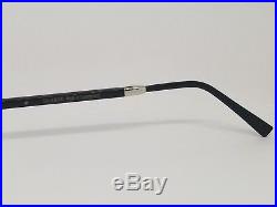 Gold & Wood Authentic Eyewear, Rimless Shiny Silver Frame With Genuine Horn
