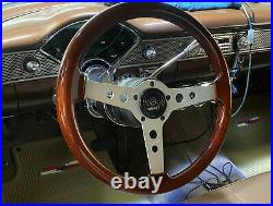 Grant 714 Formula GT mahogany Steering Wheel with horn button and mount adapter