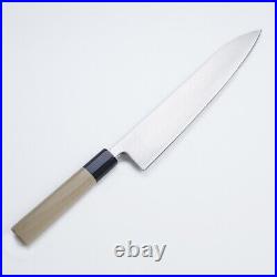 Gyuto (Chef's Knife), Powdered HSS R2, 240mm with Buffalo Horn Octagonal Handle