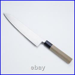 Gyuto (Chef's Knife), Powdered HSS R2, 240mm with Buffalo Horn Octagonal Handle
