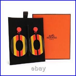 HERMES Rocabar Earings Buffalo Horn, Soir