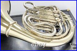 HOLTON SILVER DOUBLE FRENCH HORN H279R F/Bb WITH CASE