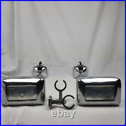 Hadley Products Air Horns with Mounting Brackets- Chrome- FREE SHIPPING