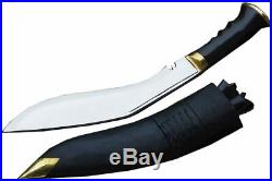 Hand Forged Blade Gurkha Army Issue Khukuri Knife With Gripper Handle, 16 Inches