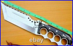 Handmade Carbon Steel Full Tang Tanto Knife With Sheath Fixed Blade