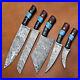 Handmade-Damascus-Steel-Chef-Set-With-Wood-Black-Horn-and-Turquoise-Stone-Handle-01-rxqc