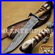 Handmade-Damascus-Steel-Hunting-Knife-With-Stag-Antler-Horn-Handle-01-aglw