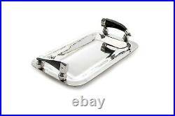 Handmade German Nickel Silver Plate Tray with Horn Handles