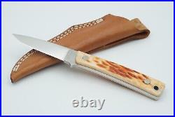 Hattori Knife 845 Brown Horn Vg-10 With Sheath