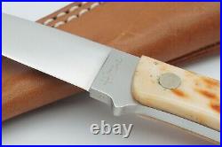 Hattori Knife 845 Brown Horn Vg-10 With Sheath