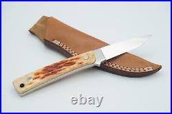 Hattori Knife 845 Brown Horn Vg-10 With Sheath