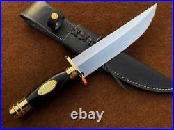 Hd Custom Handmade D2 Steel Bowie Knife Full Tang With Buffalo Horn Handle