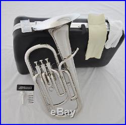 High grade silver nickel Bb key JINBAO Baritone Piston horn with case mouthpiece