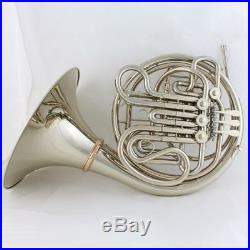 Holton 279 F/Bb Double Horn in Nickel Silver with Cut Bell and Case
