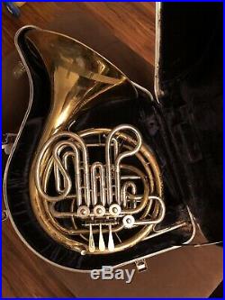 Holton H180 Double French Horn (H179 With Brass Bell) And Case