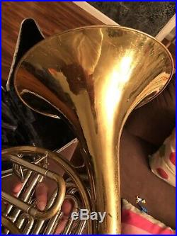 Holton H180 Double French Horn (H179 With Brass Bell) And Case