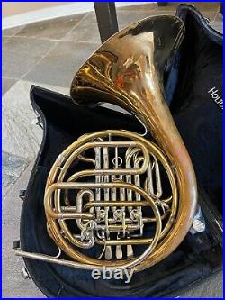 Holton H181 DOUBLE FRENCH HORN, SILVER, WITH HARD CASE AND MOUTHPIECE