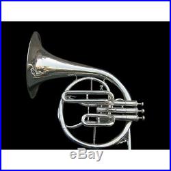 Horn French (mellophone) In Bb Pitch+f Pitch With Extra Slide+case+ Free Ship
