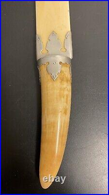 Horn Handle Page Turner with Sterling Silver Trim Large 45.5cm