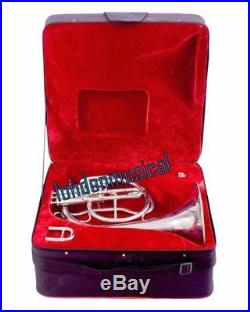 Horn Mellophones Professional Silver French Horn Bb with box Best Gift Christmas