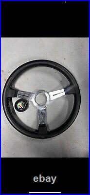 ITALY NARDI CLASSIC 360MM STEERING WHEEL With Alfa Romeo Horn Button