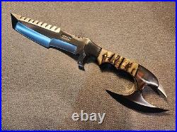 Impact Cutlery 14 Custom D2 Steel Tracker Knife With Ram Horn Beautiful! New