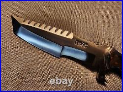 Impact Cutlery 14 Custom D2 Steel Tracker Knife With Ram Horn Beautiful! New