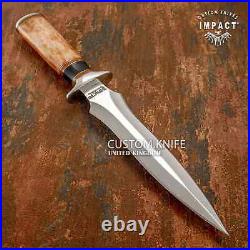 Impact Cutlery Custom Dagger Knife Camel Bone & Bull Horn Handle- 1751